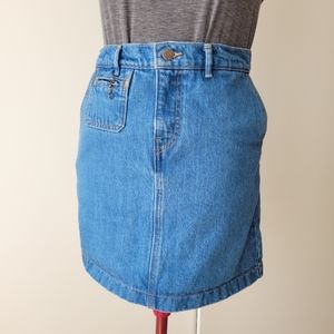 Levi's Orange Tab Denim Mini Skirt